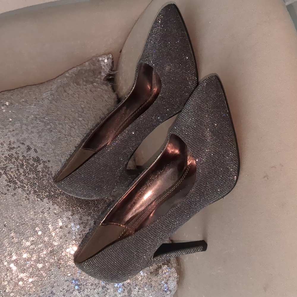 Zapato plateado